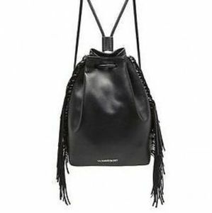 Victoria's Secret leather fringe backpack